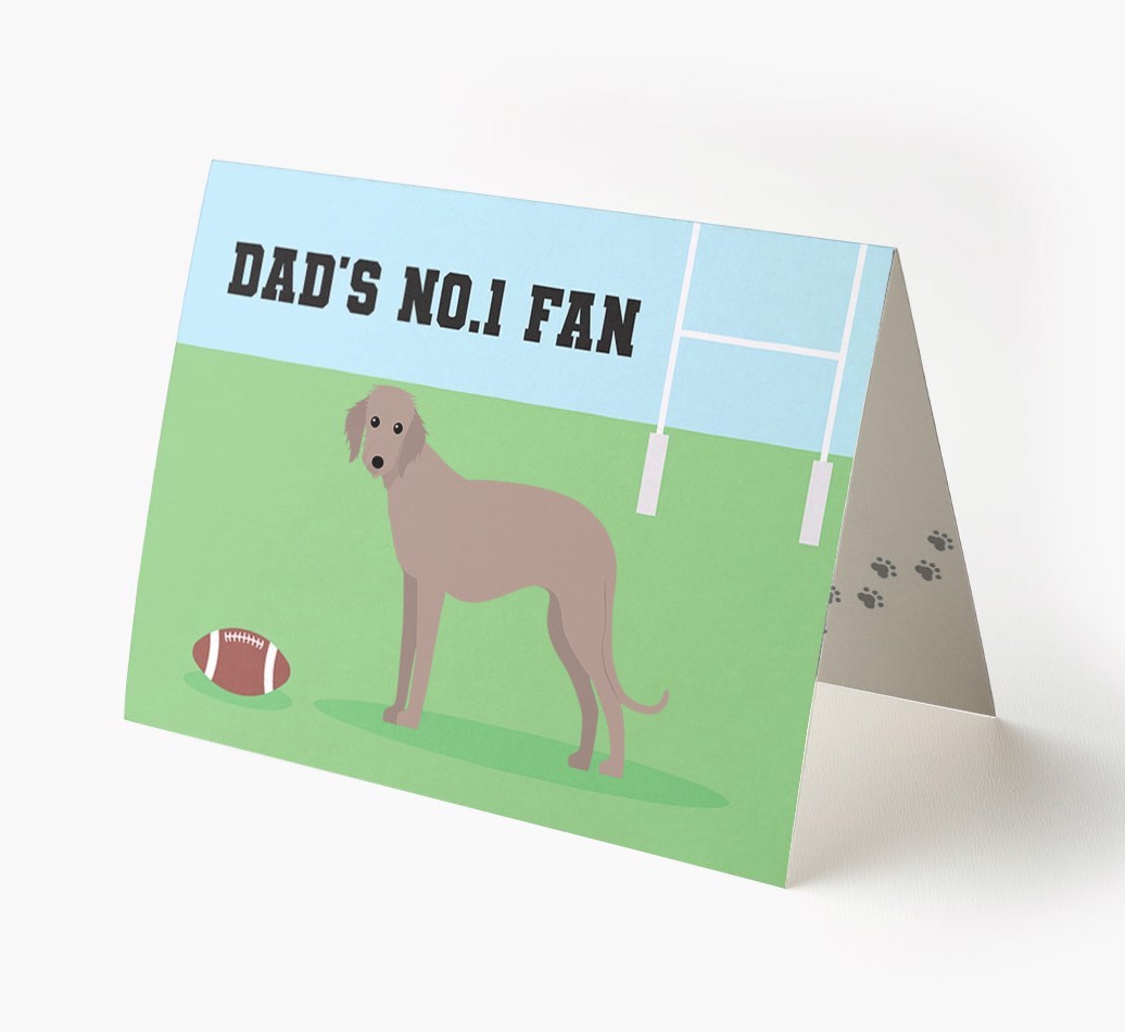 No.1 Fan - Rugby: Personalised {breedFullName} Card