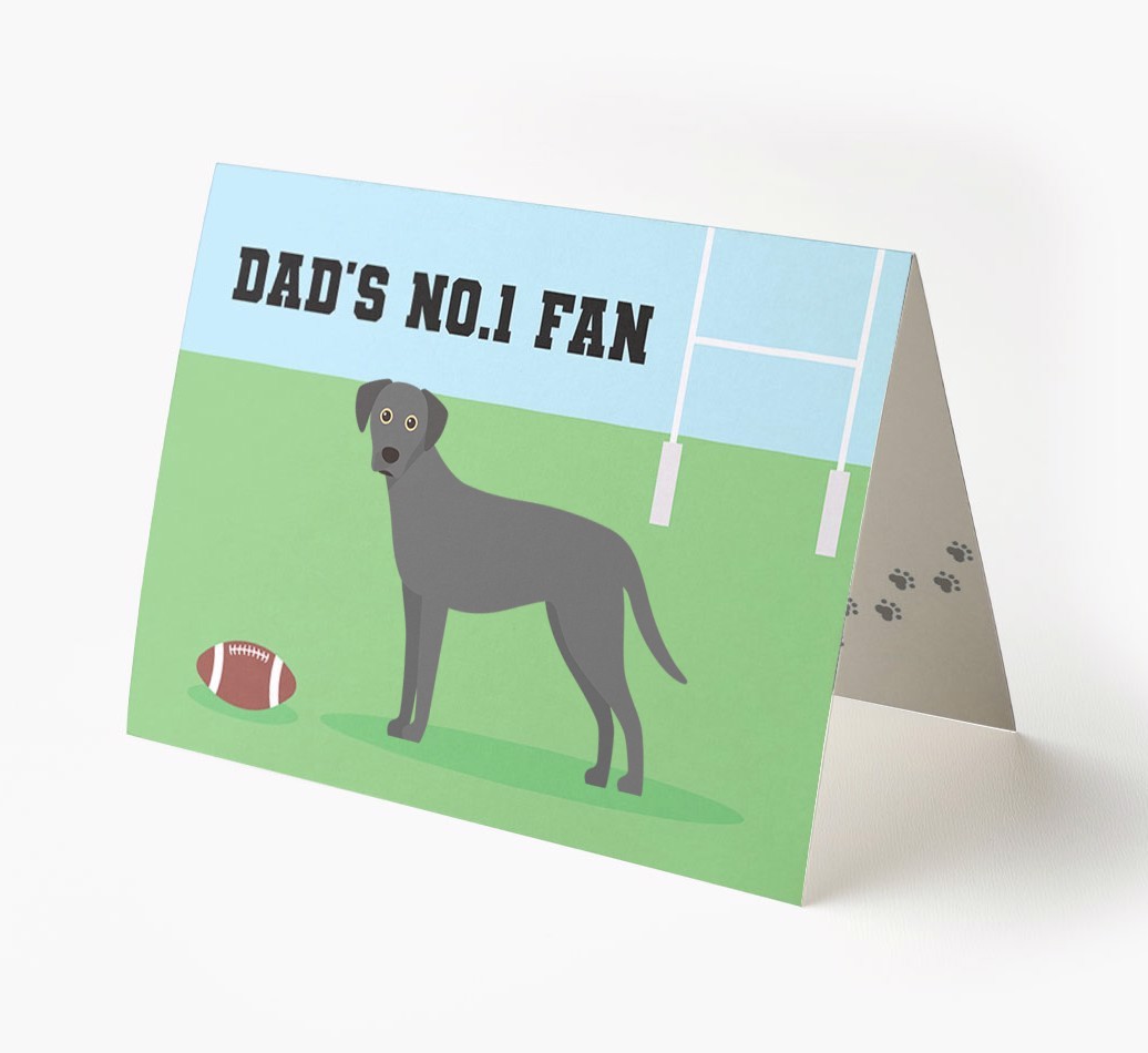 No.1 Fan - Rugby: Personalised {breedFullName} Card