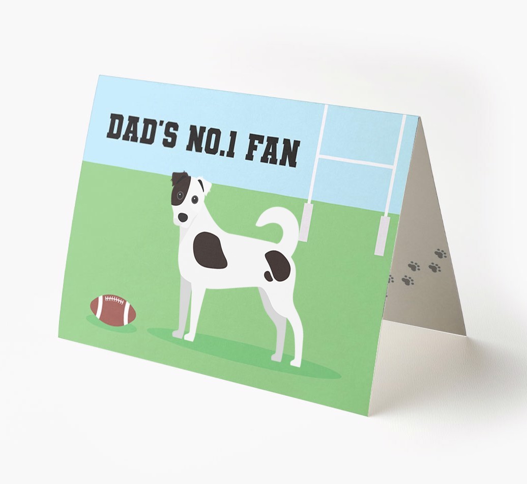 No.1 Fan - Rugby: Personalised {breedFullName} Card