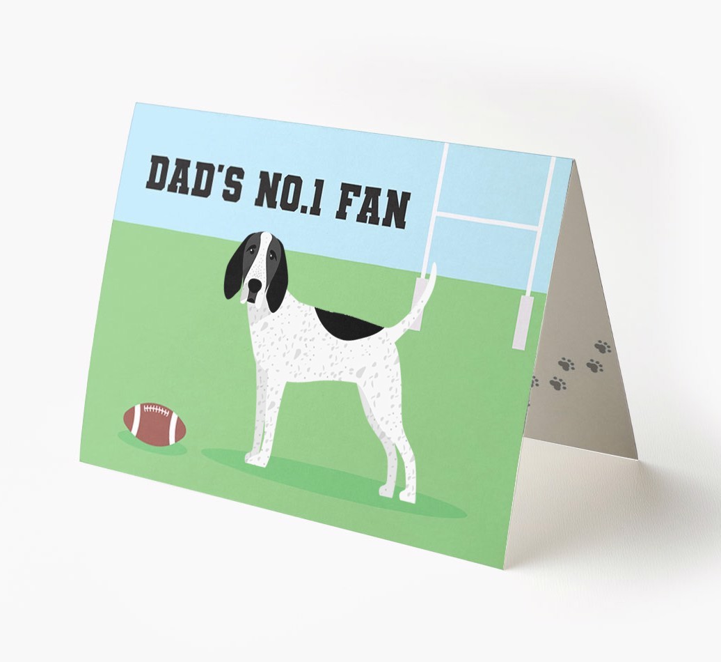 No.1 Fan - Rugby: Personalised {breedFullName} Card