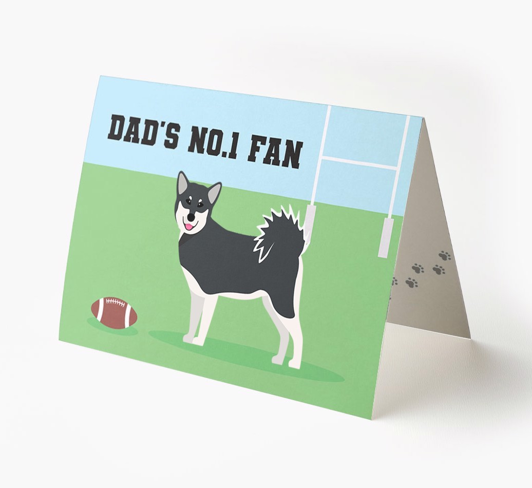 No.1 Fan - Rugby: Personalised {breedFullName} Card