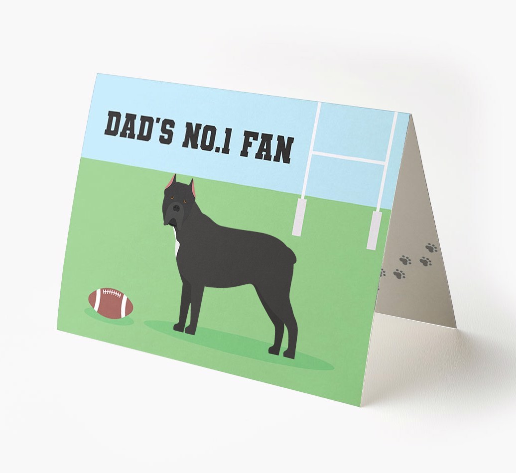 No.1 Fan - Rugby: Personalised {breedFullName} Card