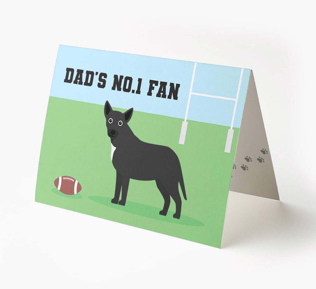 No.1 Fan - Rugby: Personalised {breedFullName} Card