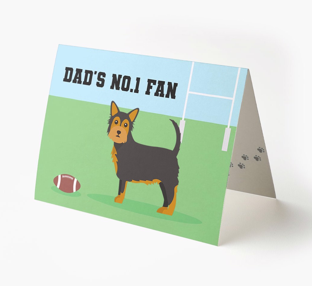 No.1 Fan - Rugby: Personalised {breedFullName} Card