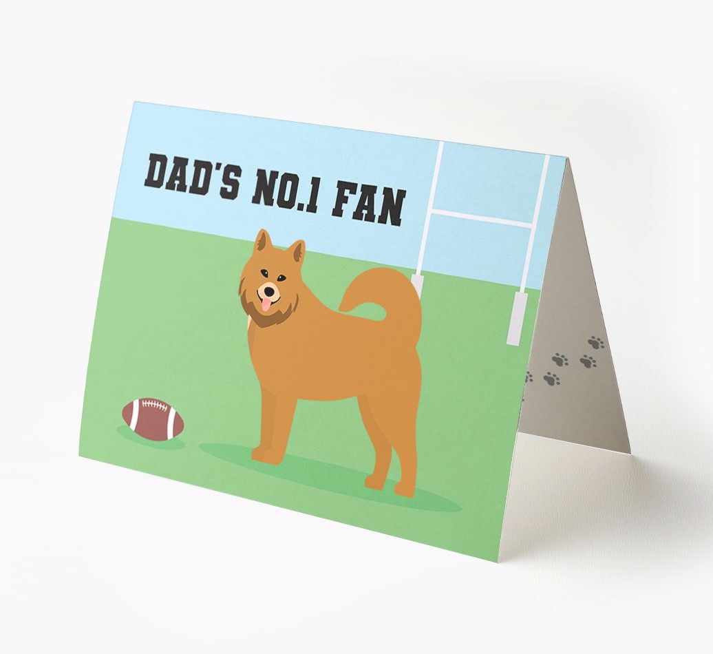 No.1 Fan - Rugby: Personalised {breedFullName} Card
