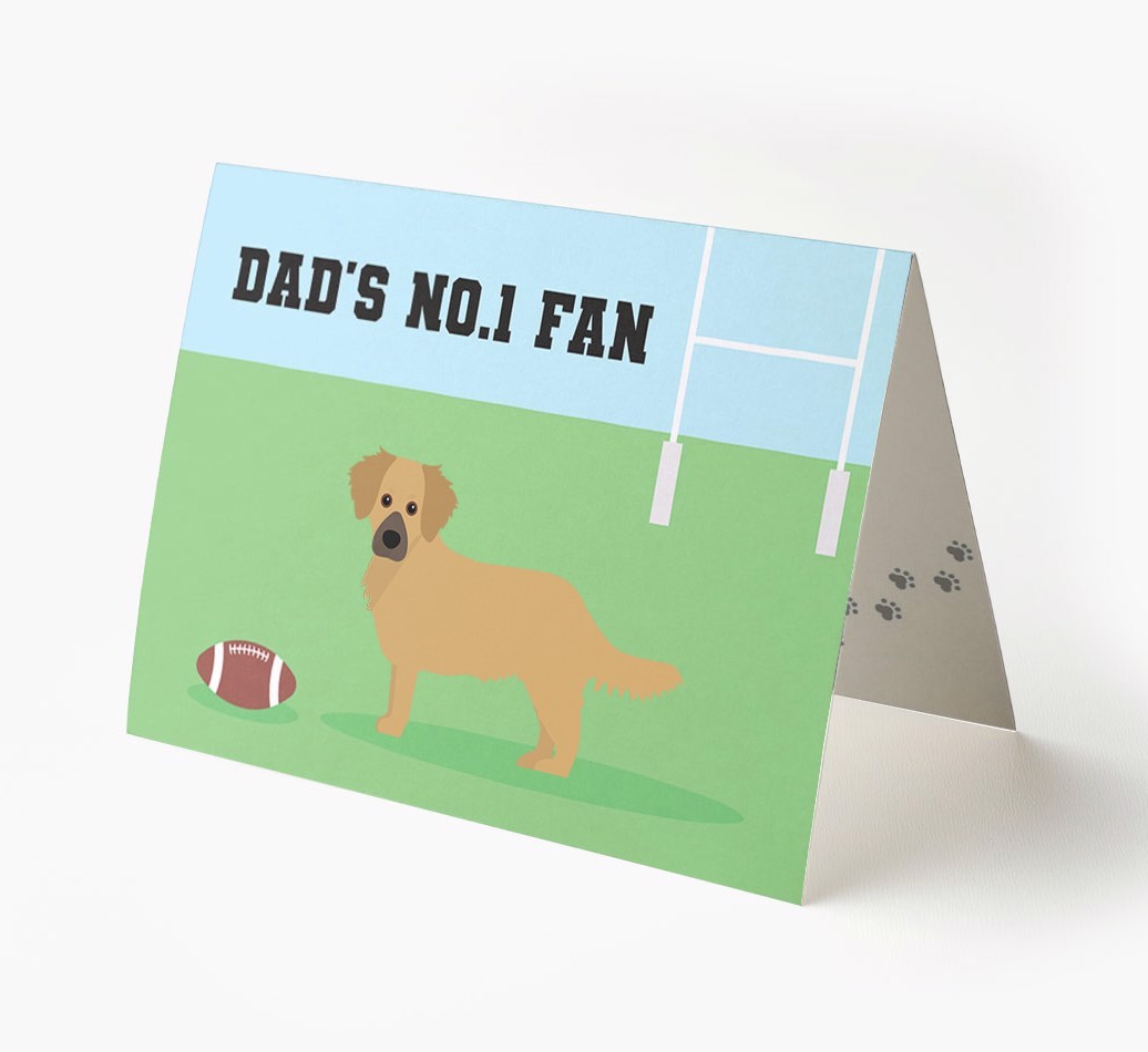 No.1 Fan - Rugby: Personalised {breedFullName} Card