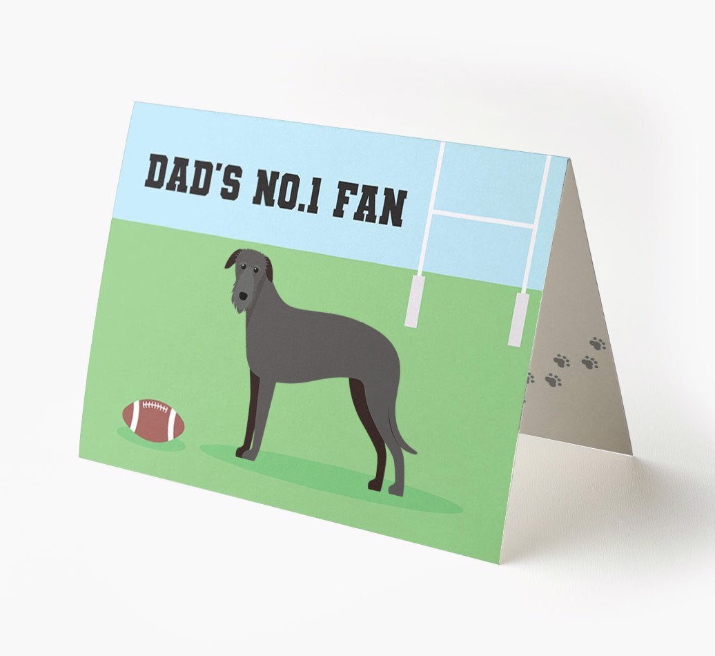 No.1 Fan - Rugby: Personalised {breedFullName} Card