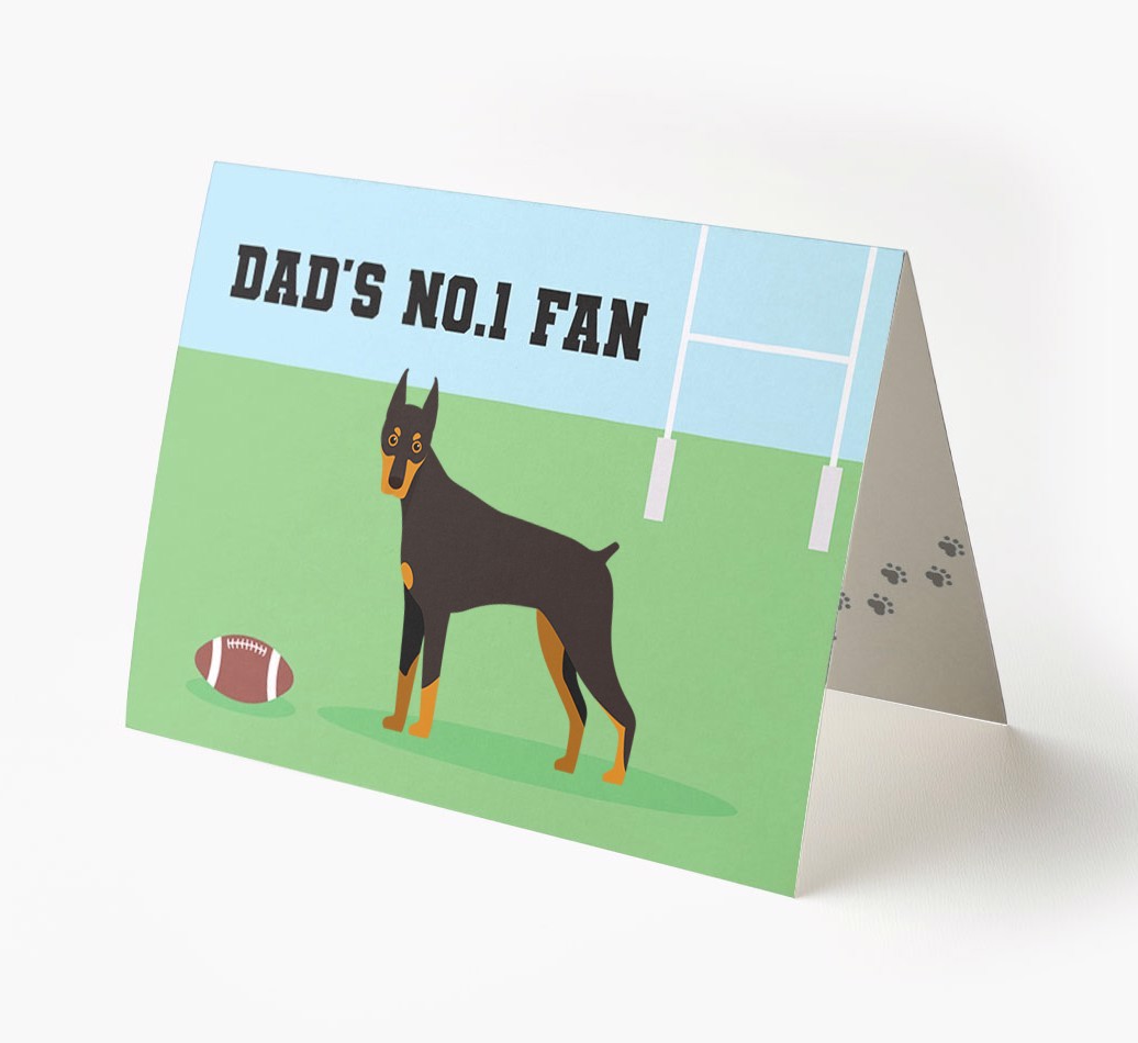 No.1 Fan - Rugby: Personalised {breedFullName} Card