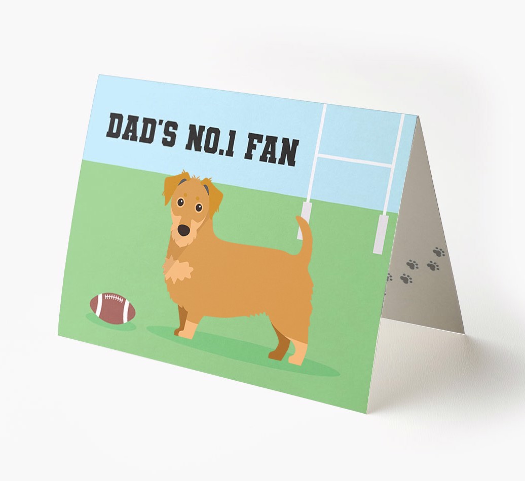 No.1 Fan - Rugby: Personalised {breedFullName} Card