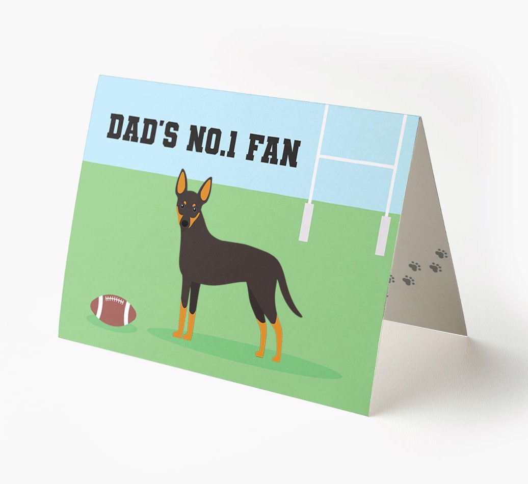 No.1 Fan - Rugby: Personalised {breedFullName} Card