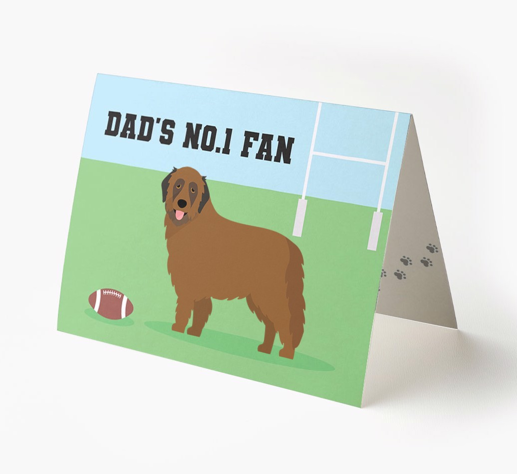 No.1 Fan - Rugby: Personalised {breedFullName} Card