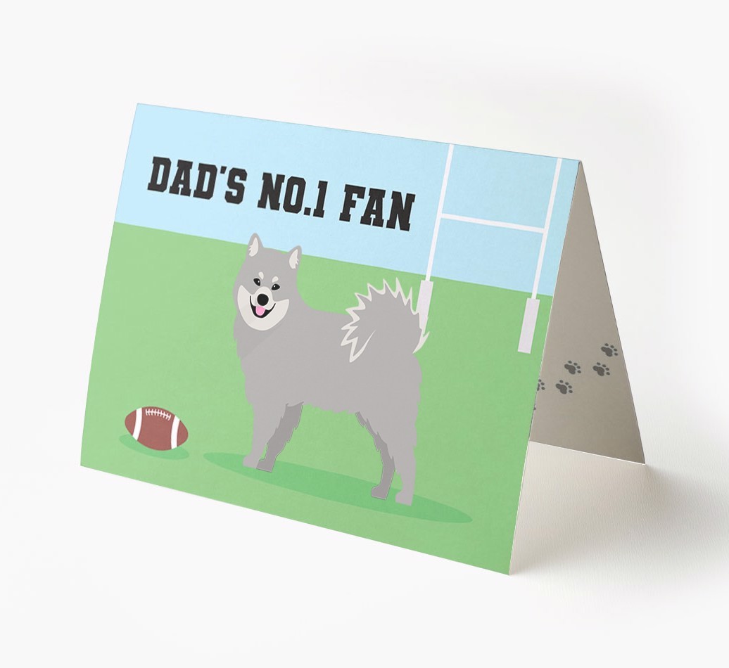 No.1 Fan - Rugby: Personalised {breedFullName} Card