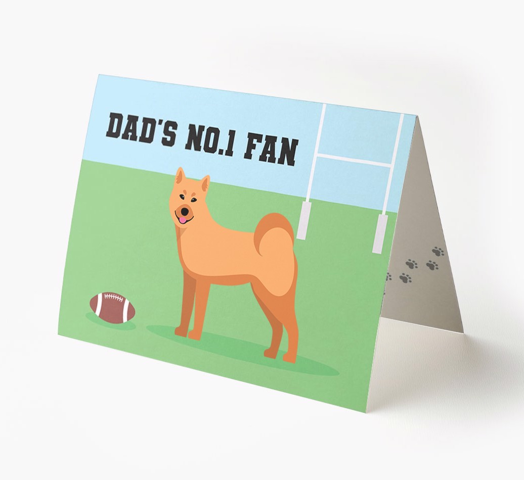 No.1 Fan - Rugby: Personalised {breedFullName} Card