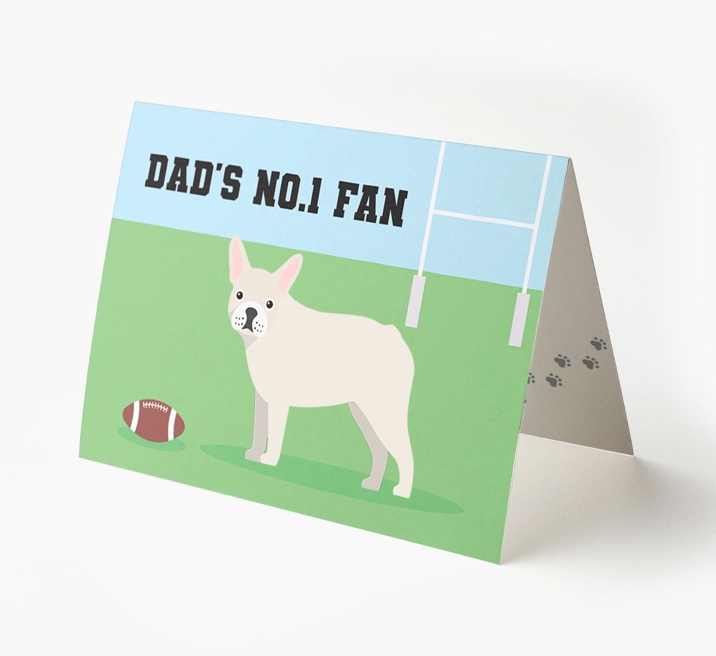 No.1 Fan - Rugby: Personalised {breedFullName} Card
