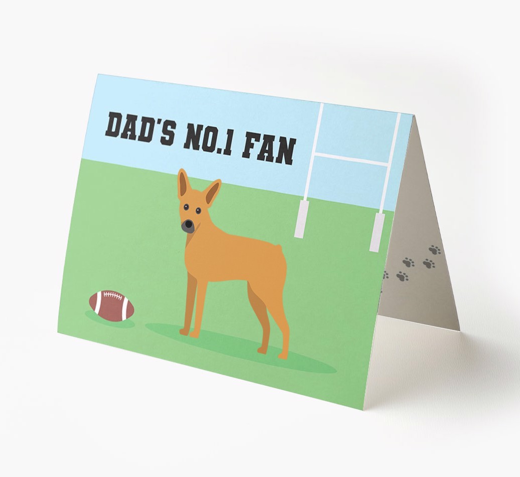 No.1 Fan - Rugby: Personalised {breedFullName} Card