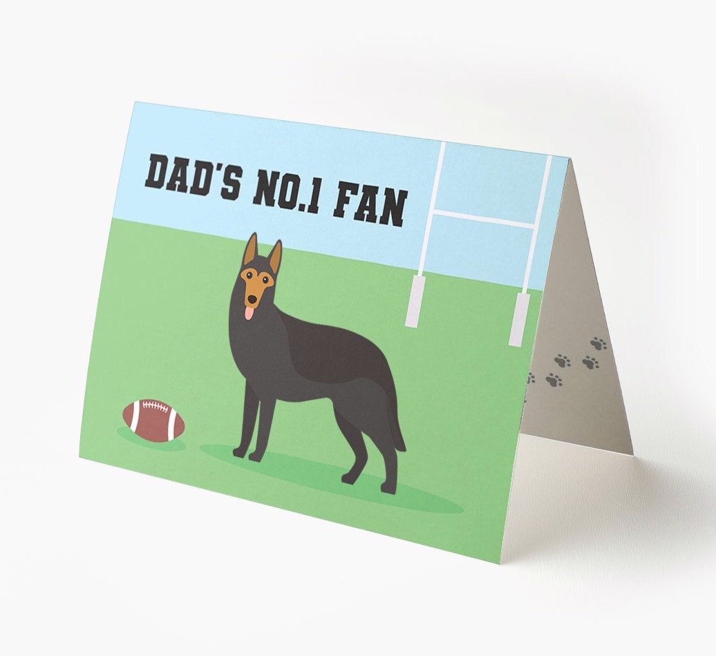 No.1 Fan - Rugby: Personalised {breedFullName} Card