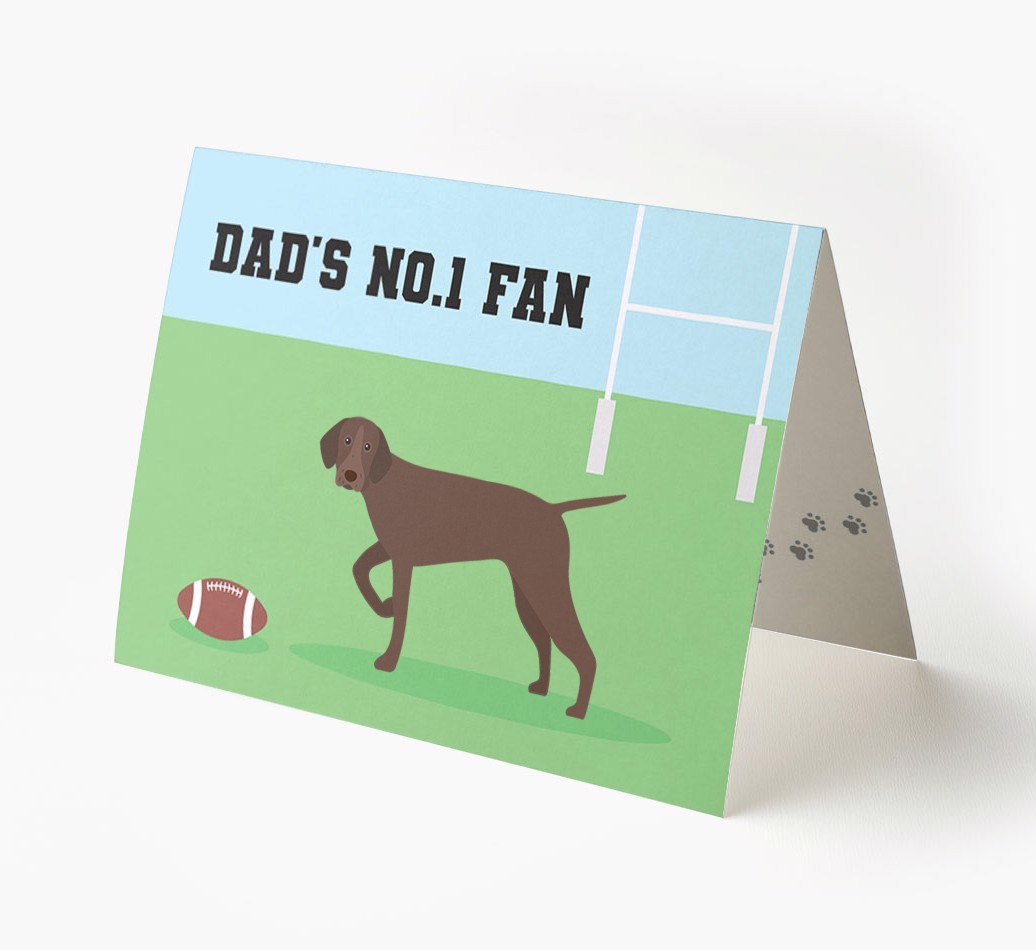 No.1 Fan - Rugby: Personalised {breedFullName} Card