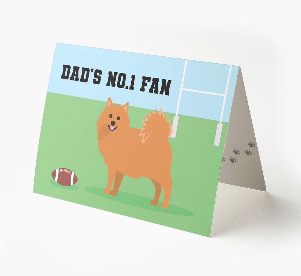 No.1 Fan - Rugby: Personalised {breedFullName} Card