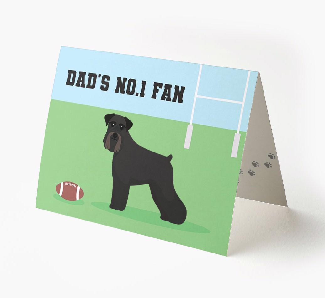 No.1 Fan - Rugby: Personalised {breedFullName} Card