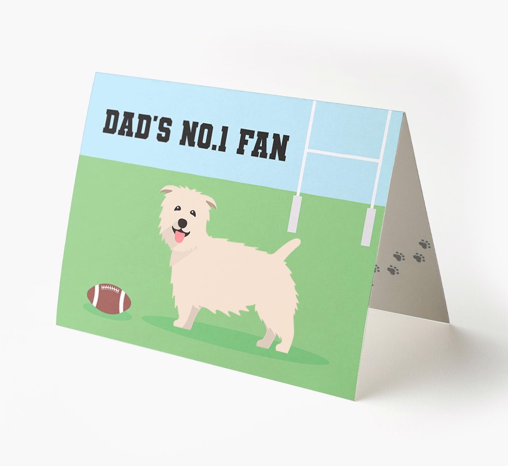 No.1 Fan - Rugby: Personalised {breedFullName} Card