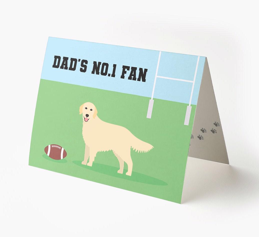 No.1 Fan - Rugby: Personalised {breedFullName} Card
