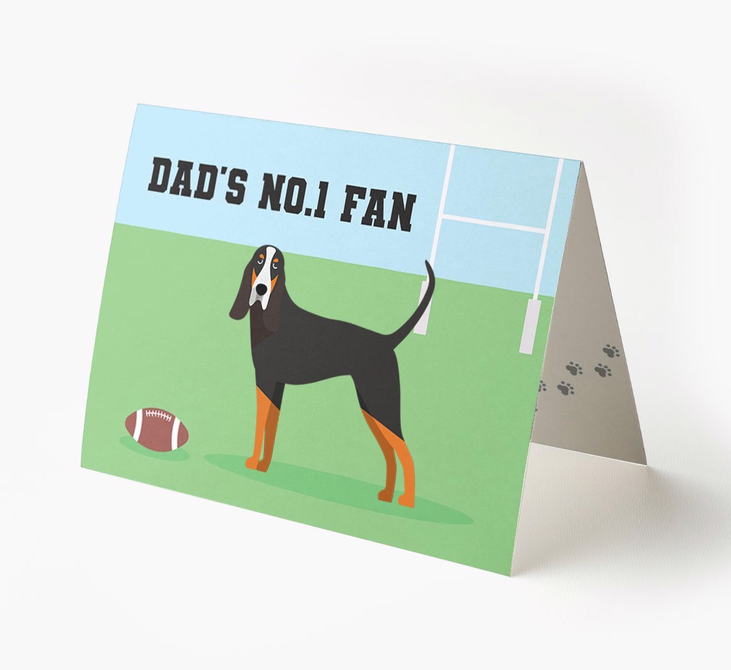 No.1 Fan - Rugby: Personalised {breedFullName} Card