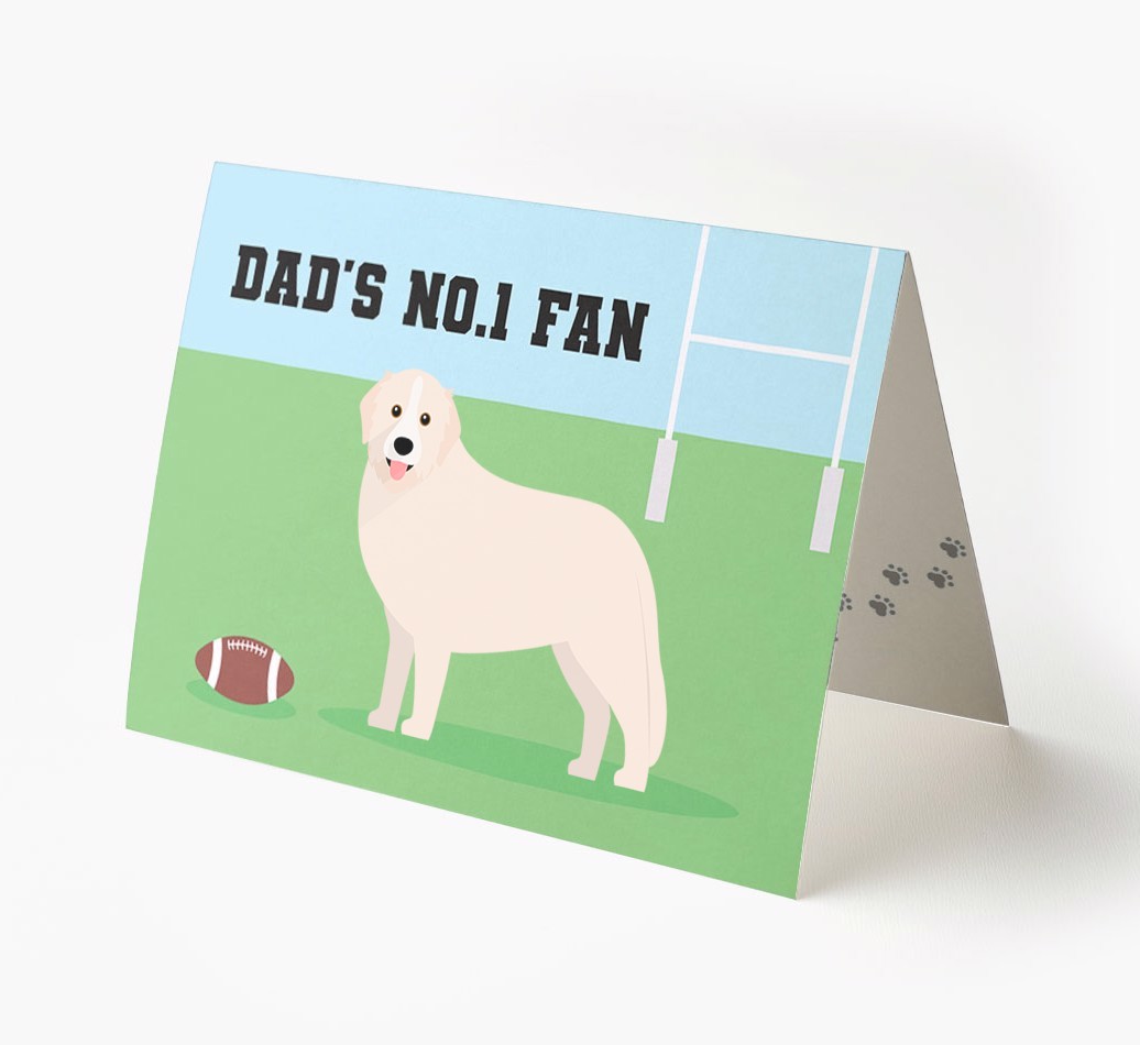 No.1 Fan - Rugby: Personalised {breedFullName} Card