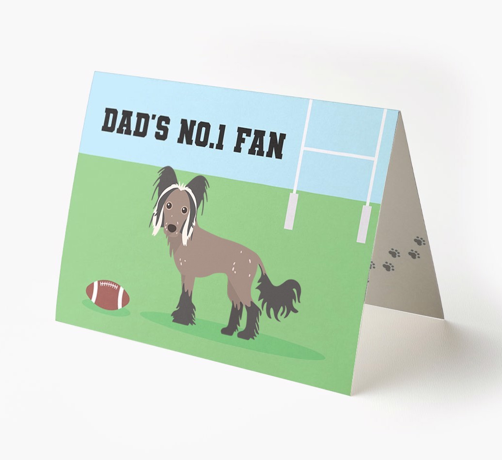 No.1 Fan - Rugby: Personalised {breedFullName} Card