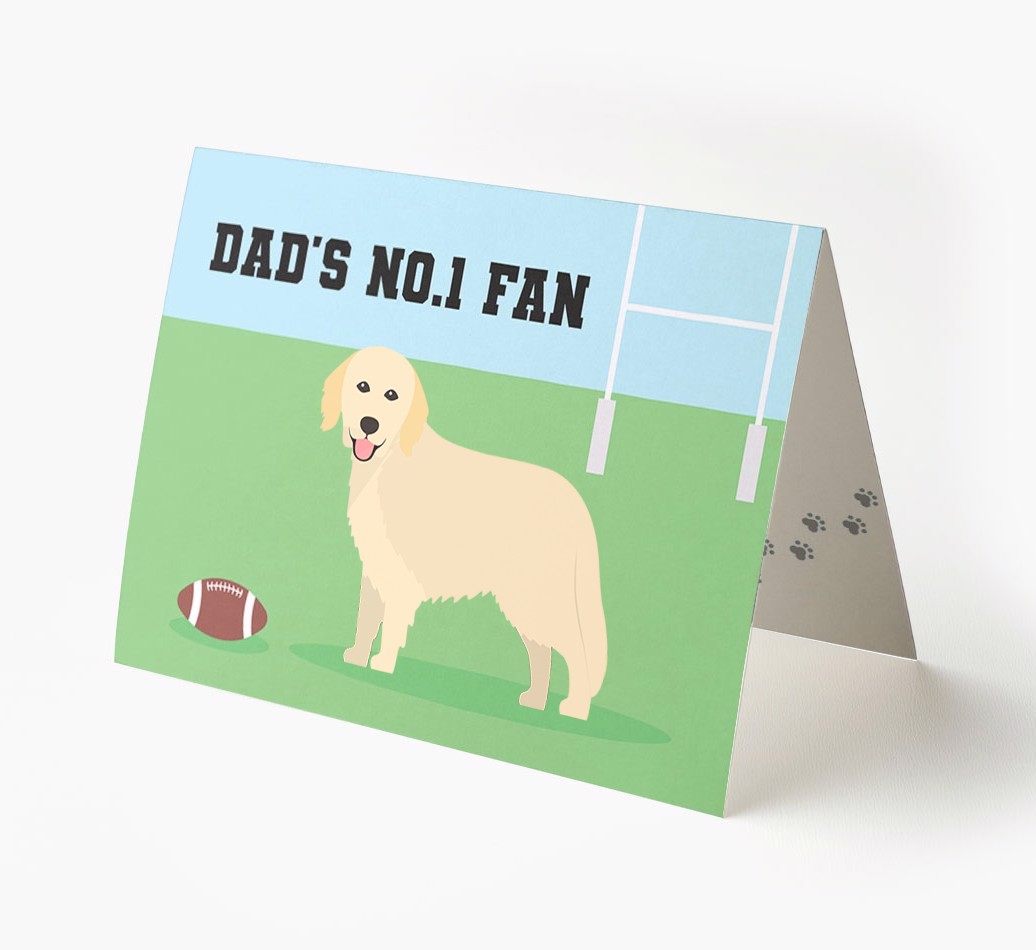 No.1 Fan - Rugby: Personalised {breedFullName} Card