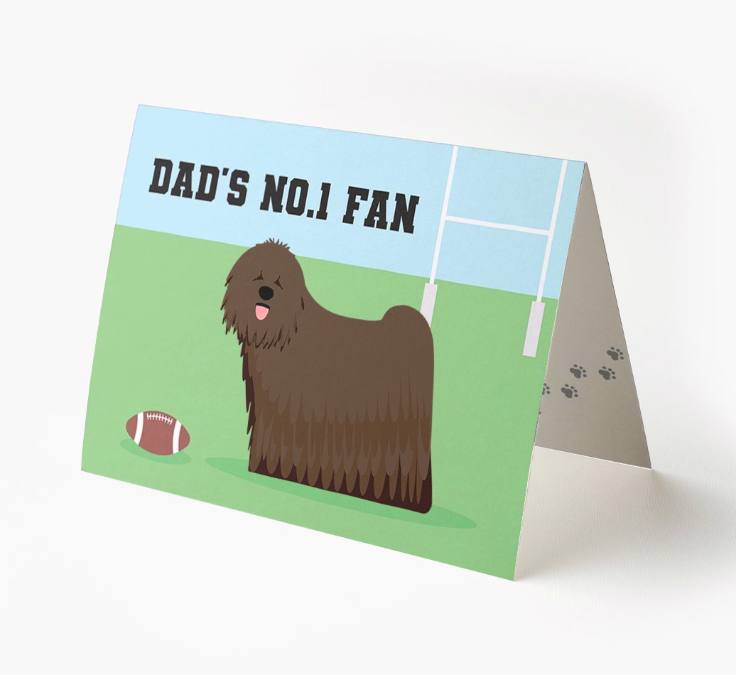 No.1 Fan - Rugby: Personalised {breedFullName} Card