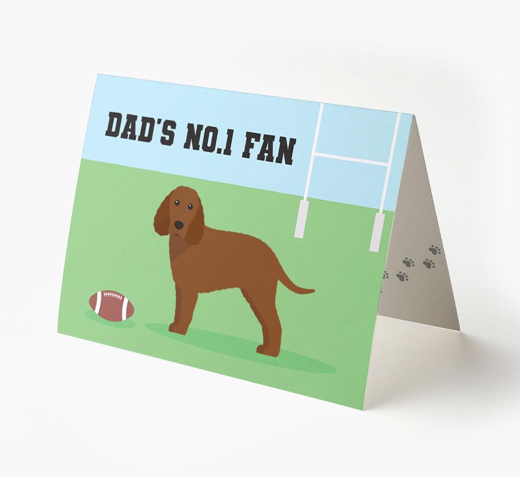 No.1 Fan - Rugby: Personalised {breedFullName} Card