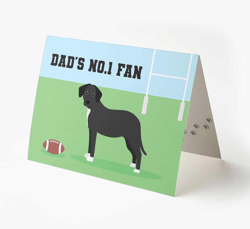 No.1 Fan - Rugby: Personalised {breedFullName} Card