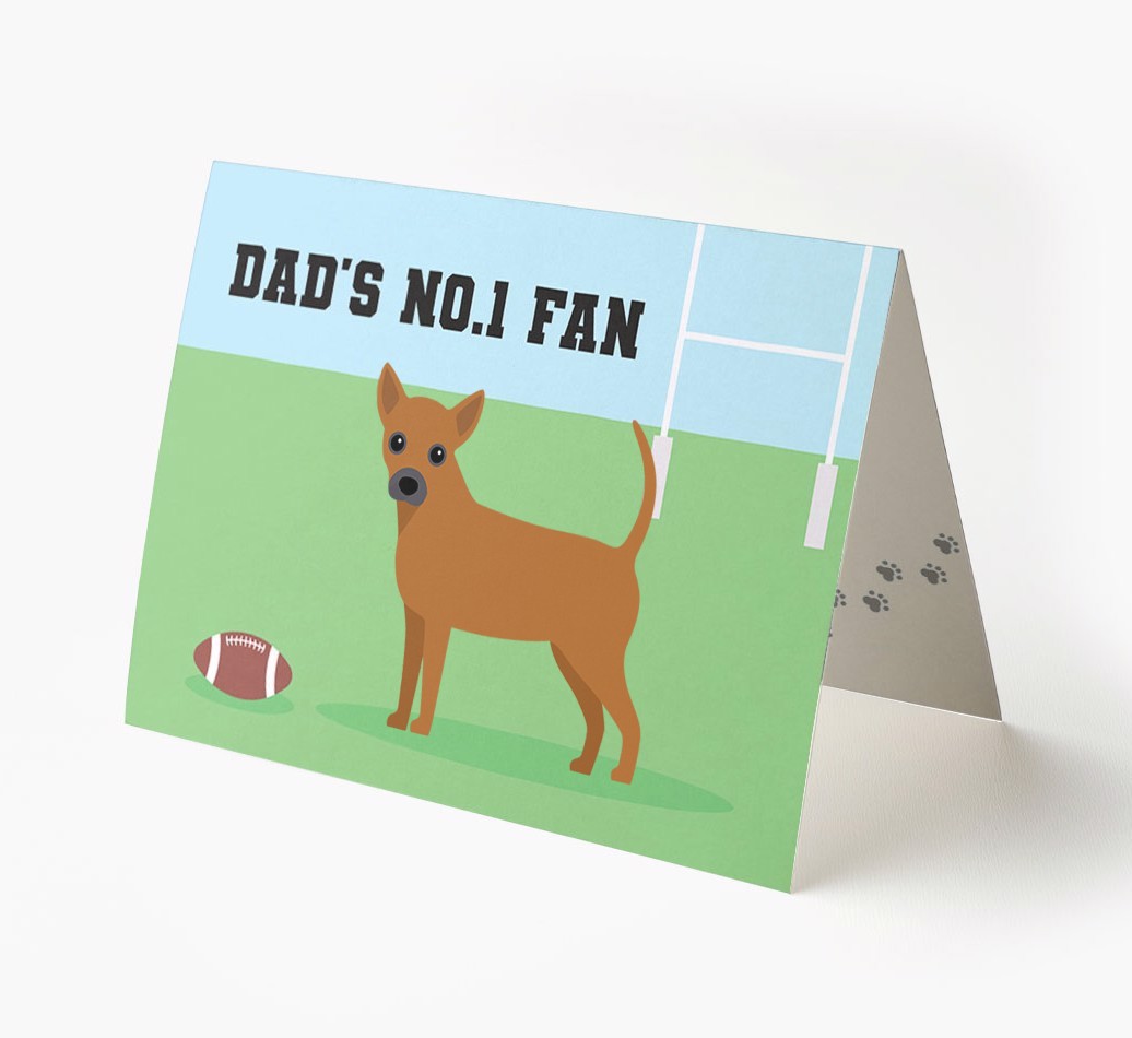 No.1 Fan - Rugby: Personalised {breedFullName} Card