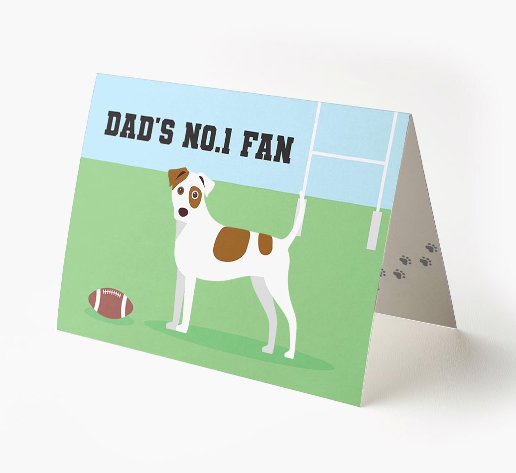 No.1 Fan - Rugby: Personalised {breedFullName} Card