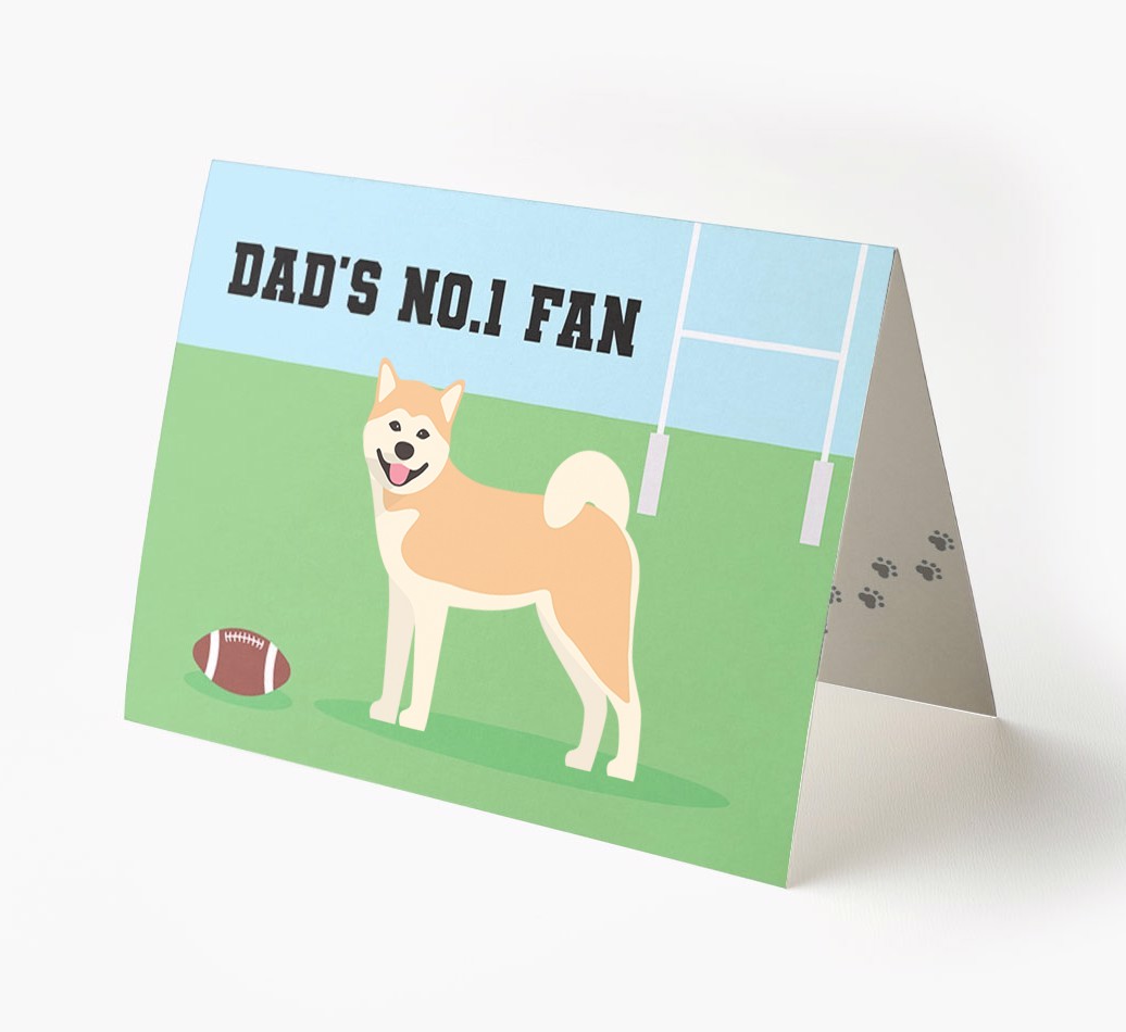 No.1 Fan - Rugby: Personalised {breedFullName} Card