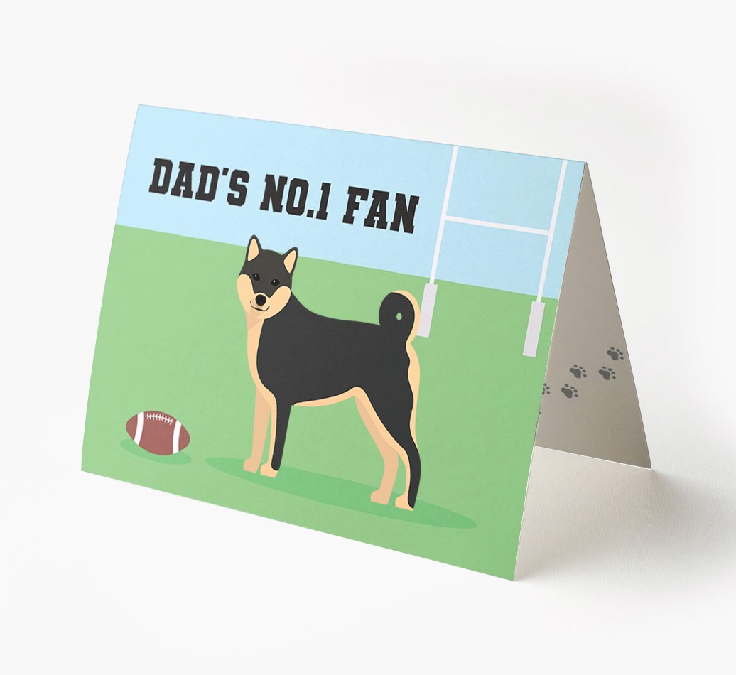 No.1 Fan - Rugby: Personalised {breedFullName} Card