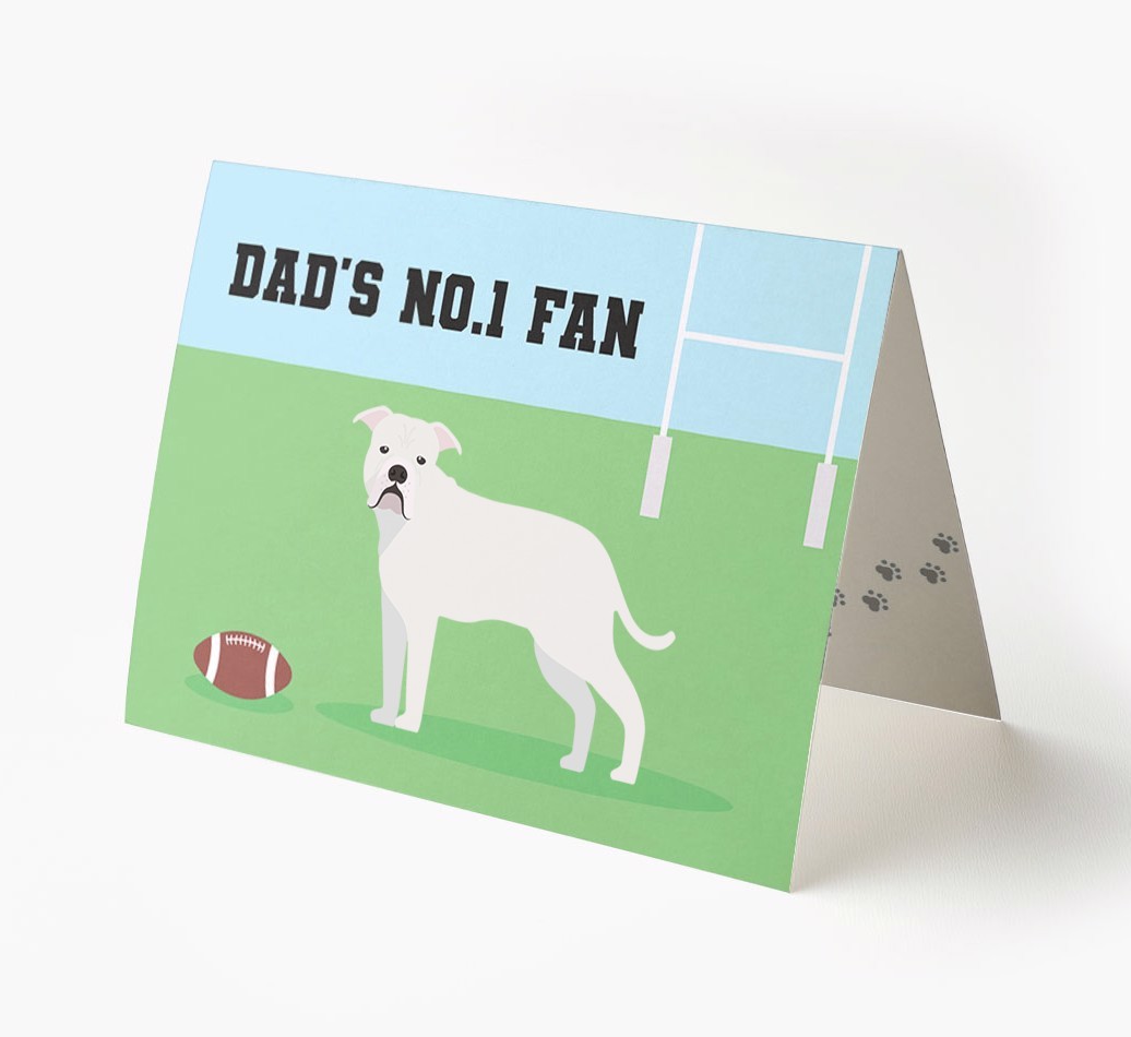 No.1 Fan - Rugby: Personalised {breedFullName} Card