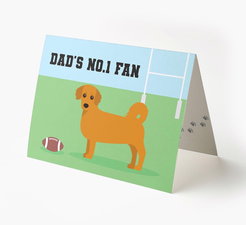 No.1 Fan - Rugby: Personalised {breedFullName} Card