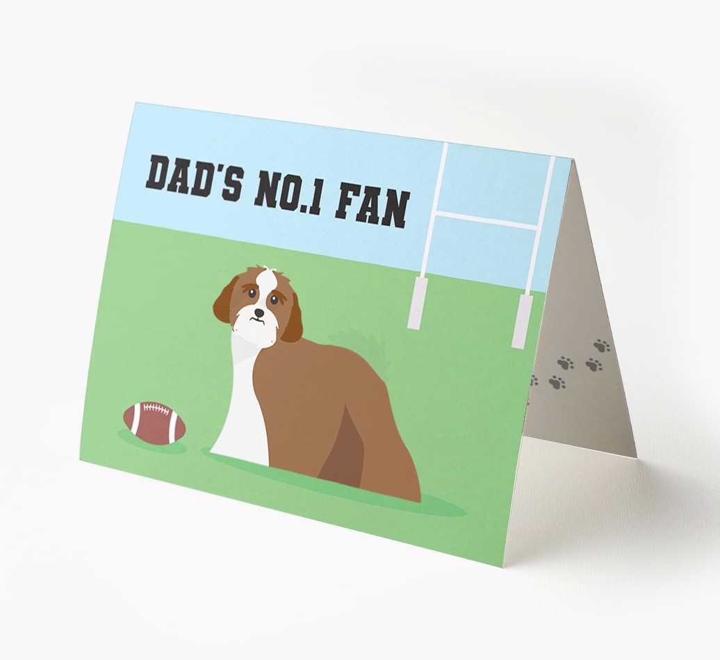No.1 Fan - Rugby: Personalised {breedFullName} Card