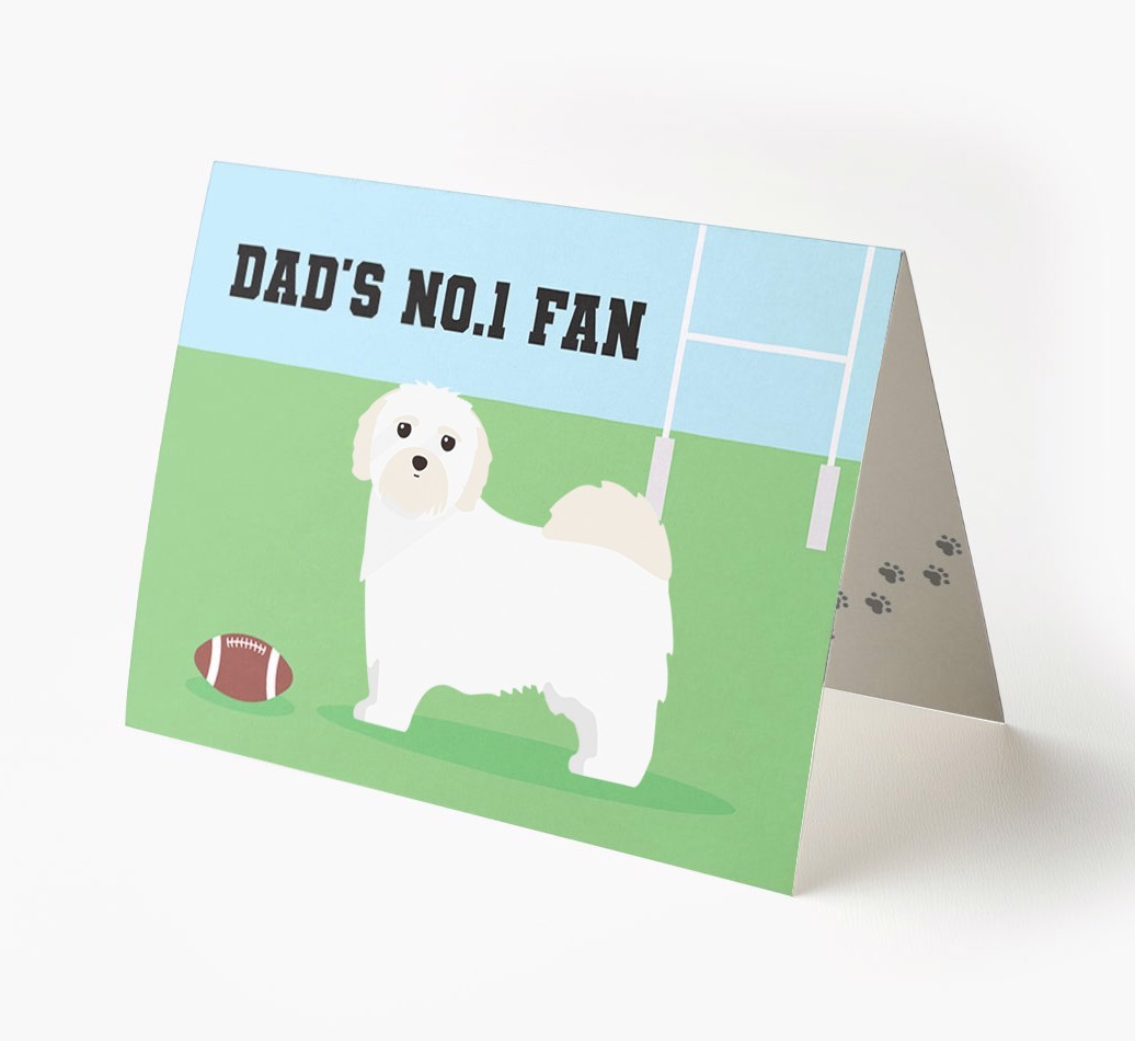 No.1 Fan - Rugby: Personalised {breedFullName} Card