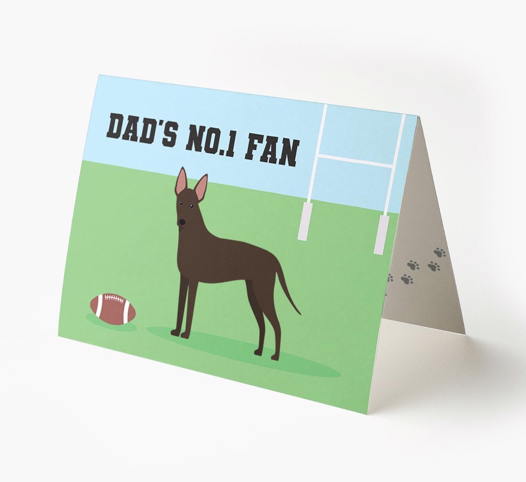 No.1 Fan - Rugby: Personalised {breedFullName} Card