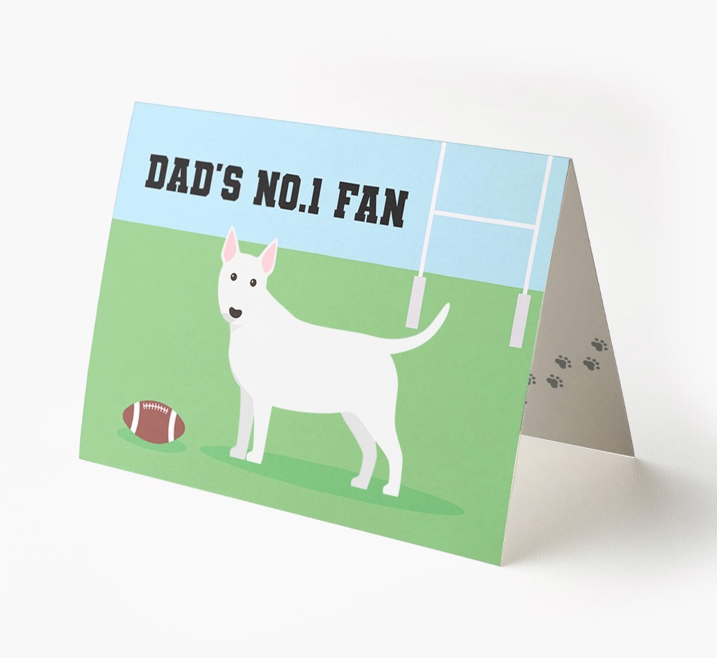 No.1 Fan - Rugby: Personalised {breedFullName} Card
