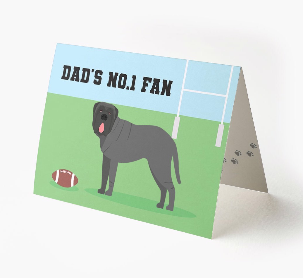No.1 Fan - Rugby: Personalised {breedFullName} Card
