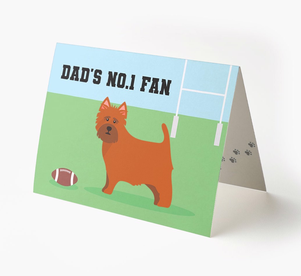 No.1 Fan - Rugby: Personalised {breedFullName} Card