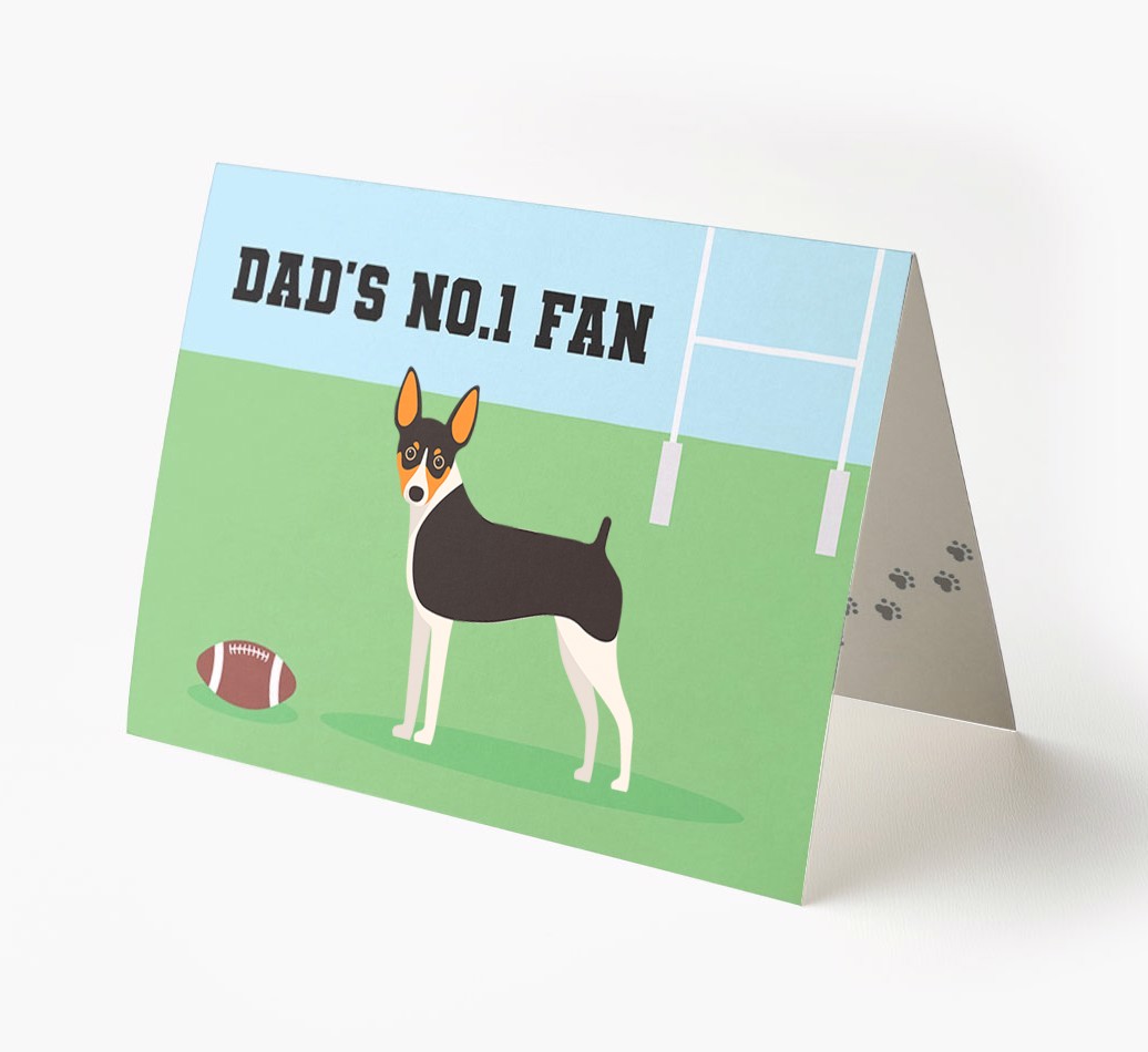 No.1 Fan - Rugby: Personalised {breedFullName} Card