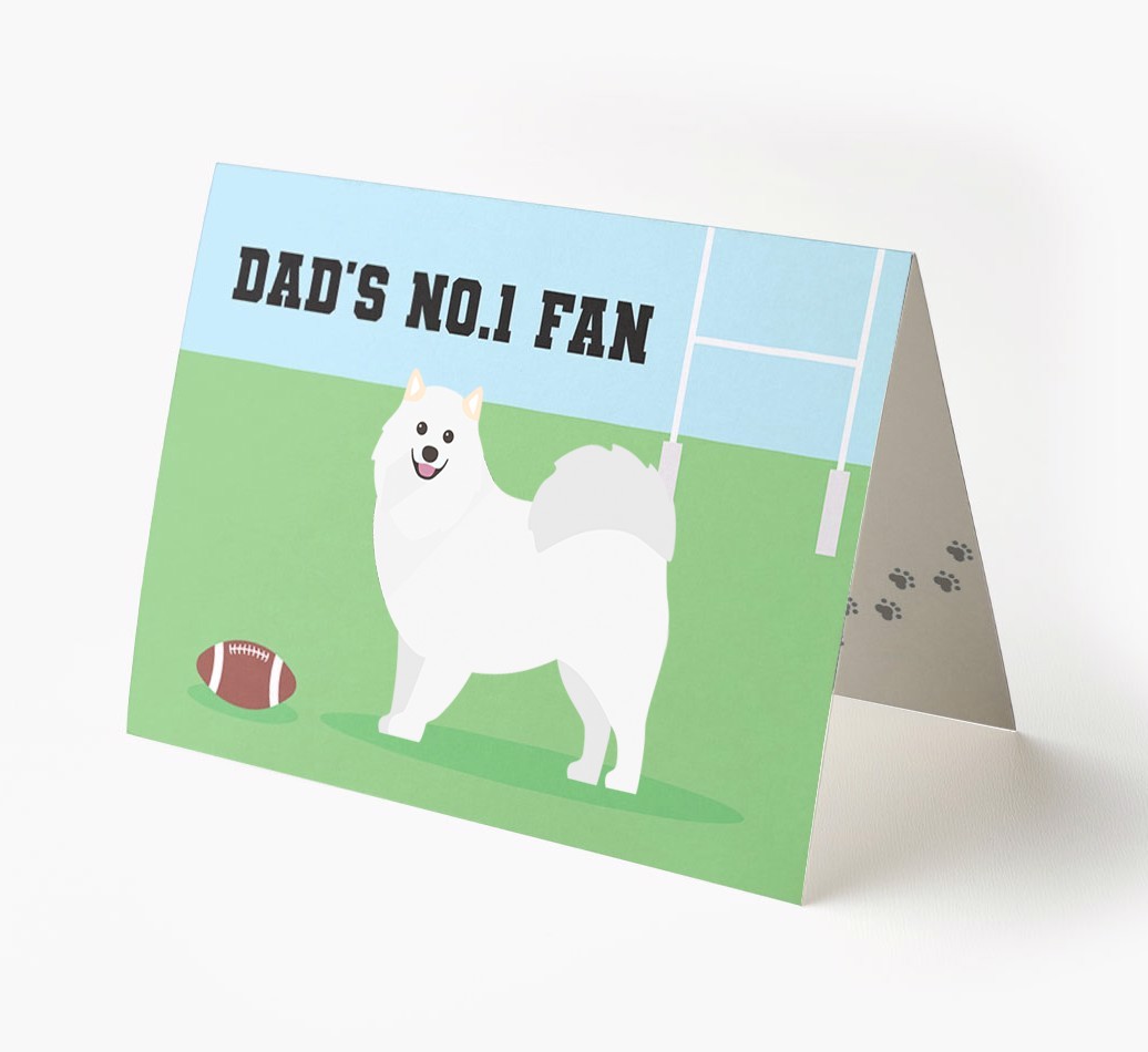 No.1 Fan - Rugby: Personalised {breedFullName} Card