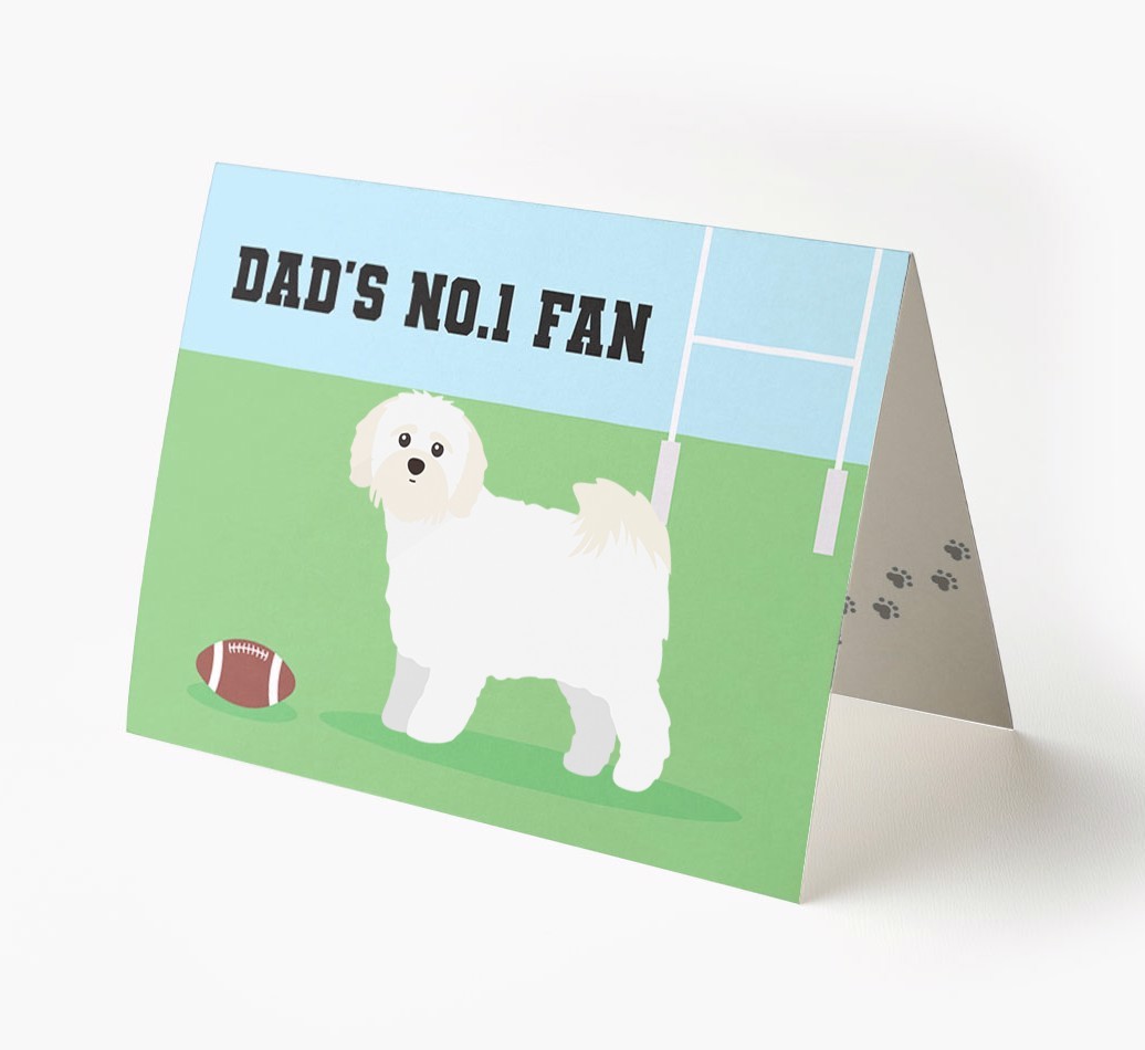 No.1 Fan - Rugby: Personalised {breedFullName} Card