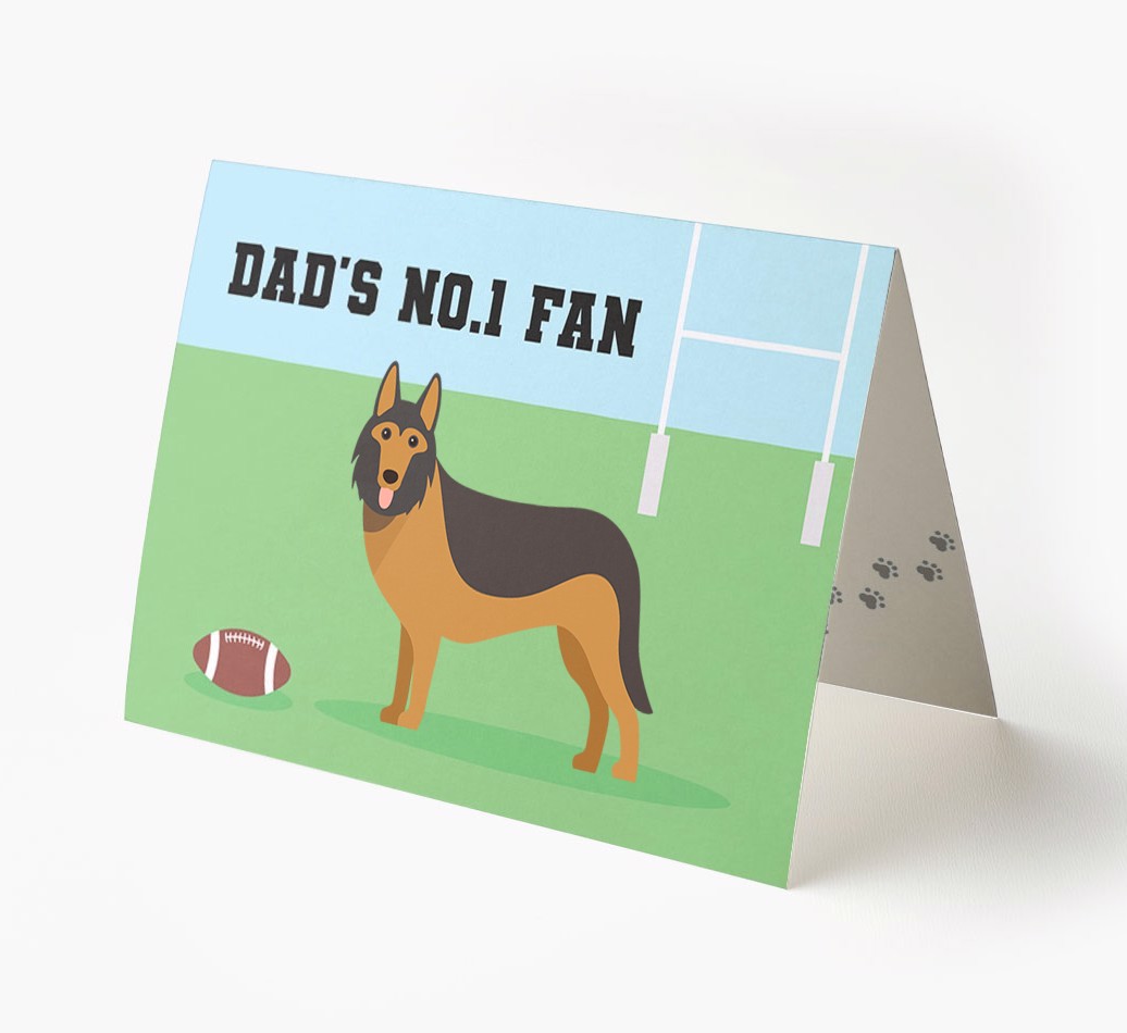 No.1 Fan - Rugby: Personalised {breedFullName} Card