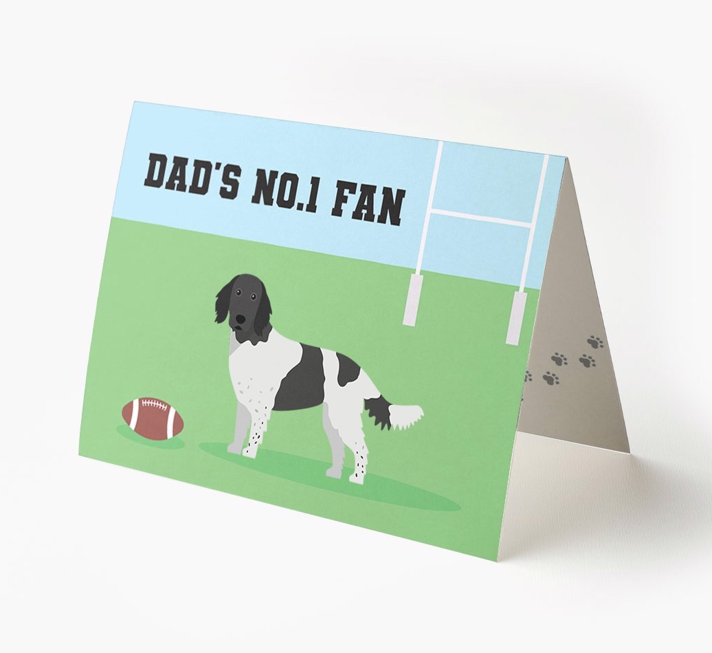 No.1 Fan - Rugby: Personalised {breedFullName} Card