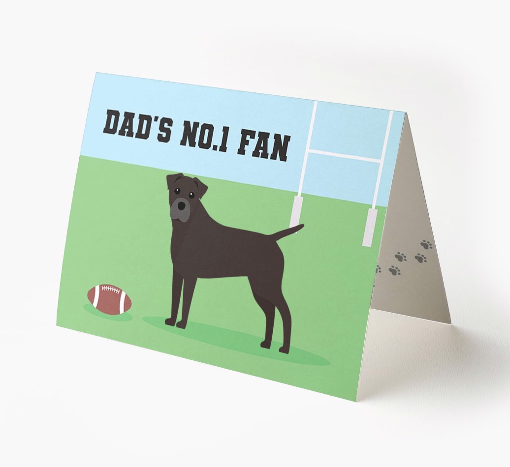 No.1 Fan - Rugby: Personalised {breedFullName} Card